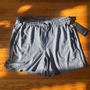 Lululemon soft jersey short 5” - heathered club blue/starch blue - men’s XL -NEW